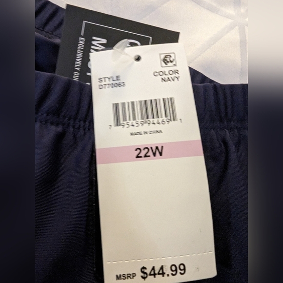 Island Escape's plus size swim shorts, navy blue Size 22W - Picture 9 of 9